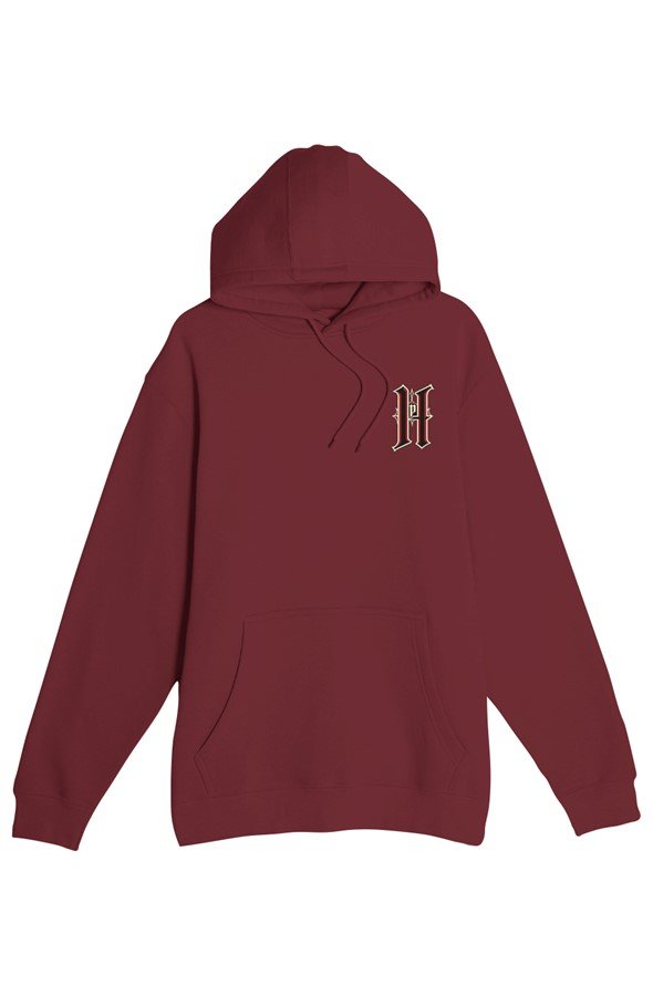 Sudadera Prime Hell Crimson Dominion — burdeos, vista frontal