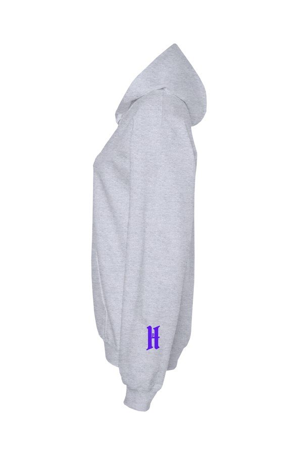 Hoodie Prime Hell Violet Seraph — heather grey, sleeve view